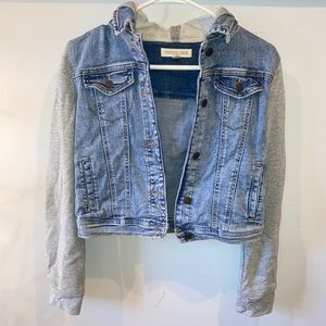 Hooded Denim Jean Jacket